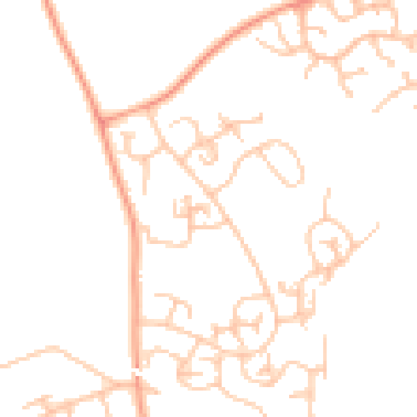 Daytime road noise heatmap for WV8 1UJ