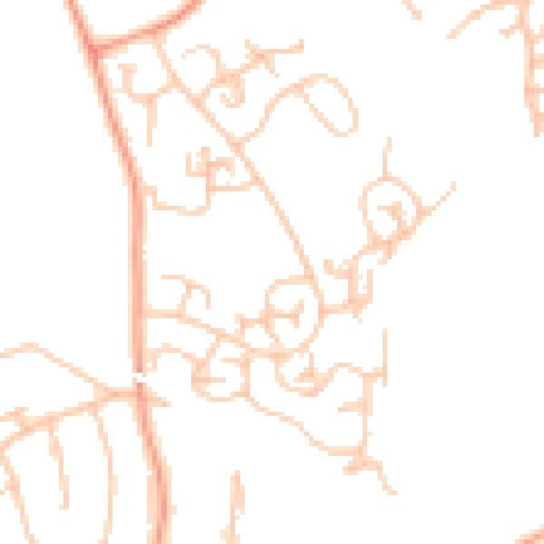 Daytime road noise heatmap for WV8 1XE