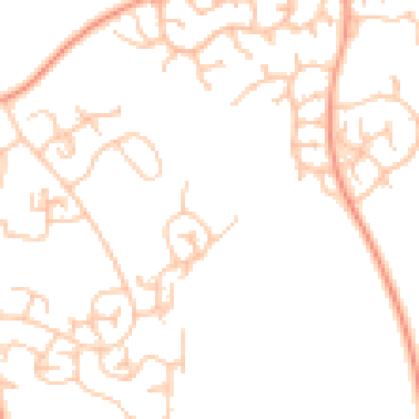 Daytime road noise heatmap for WV8 1XS