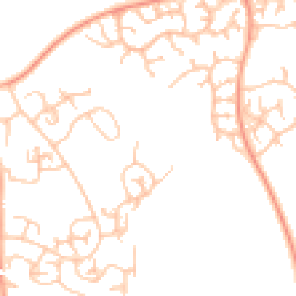 Daytime road noise heatmap for WV8 1XT
