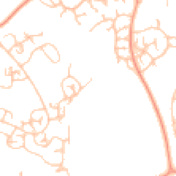 Daytime road noise heatmap for WV8 1XU
