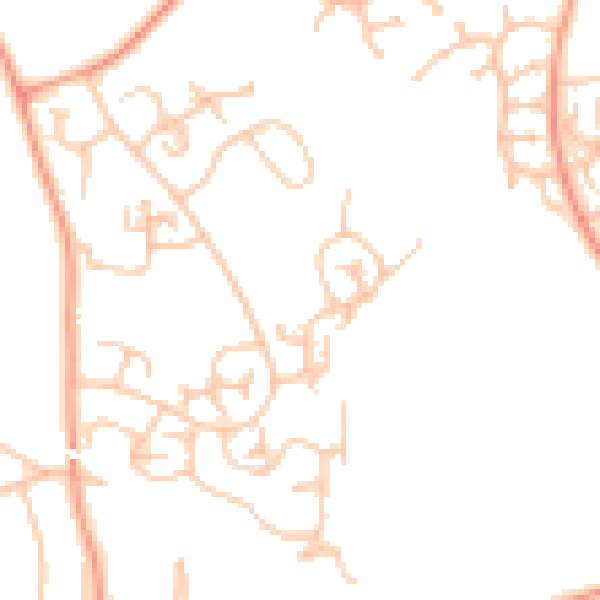 Daytime road noise heatmap for WV8 1YT