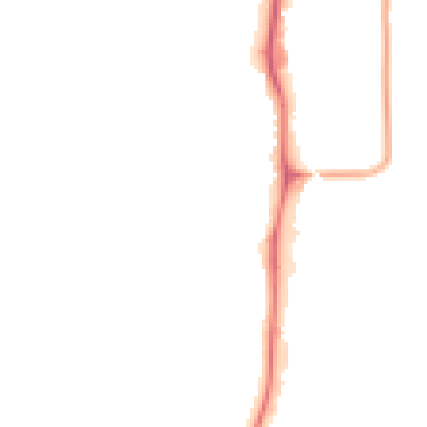 Night-time road noise heatmap for YO12 4AU