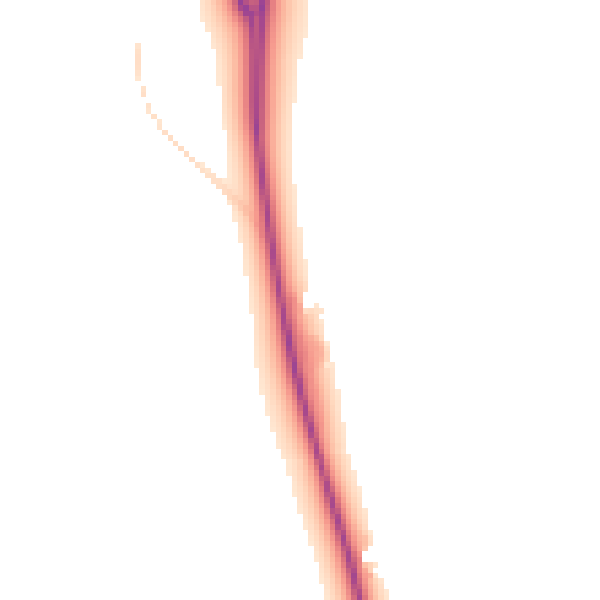 Daytime road noise heatmap for YO12 4BA