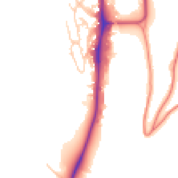 Daytime road noise heatmap for YO12 4DE