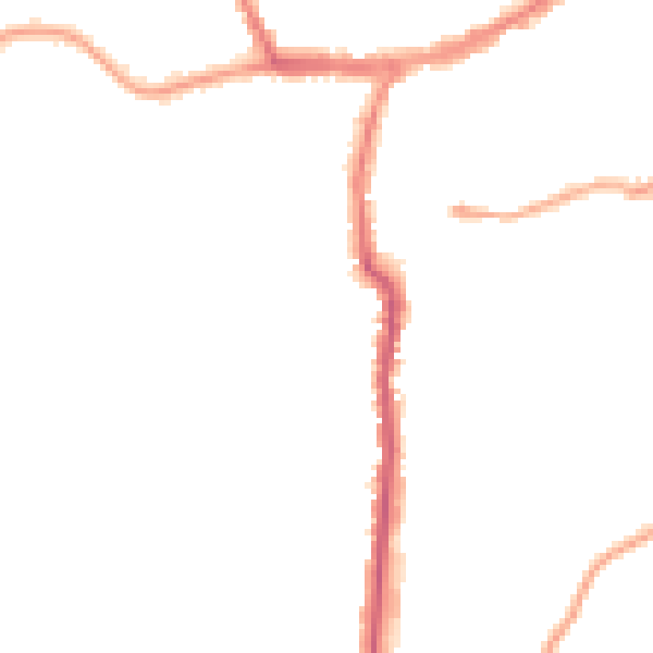 Night-time road noise heatmap for YO12 4DZ