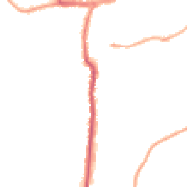 Night-time road noise heatmap for YO12 4EA