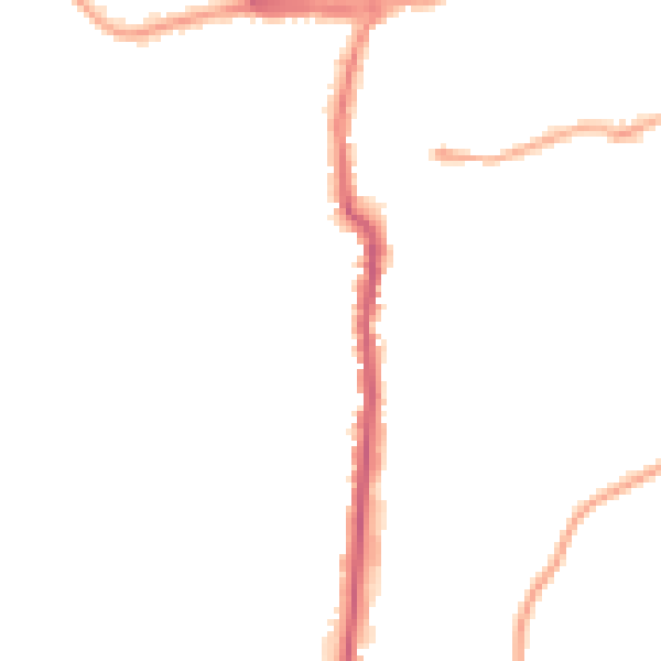 Night-time road noise heatmap for YO12 4EJ