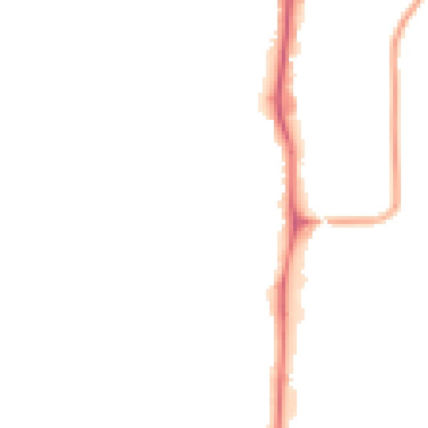Night-time road noise heatmap for YO12 4FE