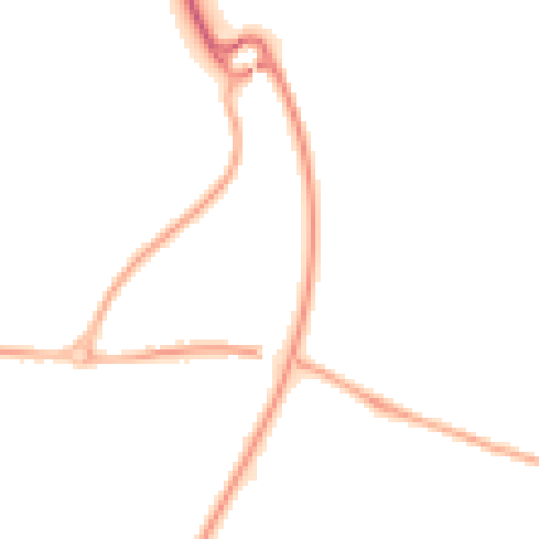 Night-time road noise heatmap for YO12 4JH