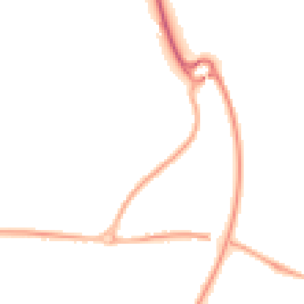 Night-time road noise heatmap for YO12 4JR