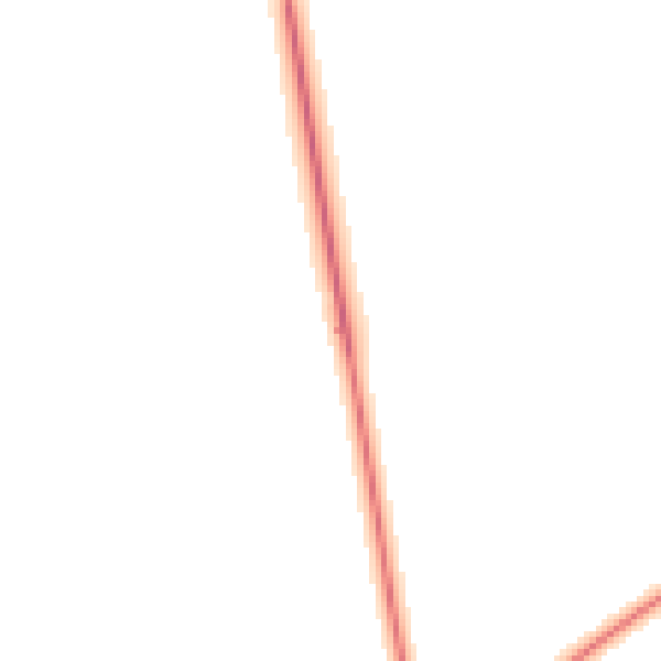 Daytime road noise heatmap for YO12 4NJ