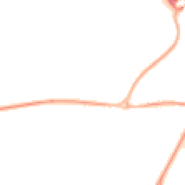 Night-time road noise heatmap for YO12 4NQ