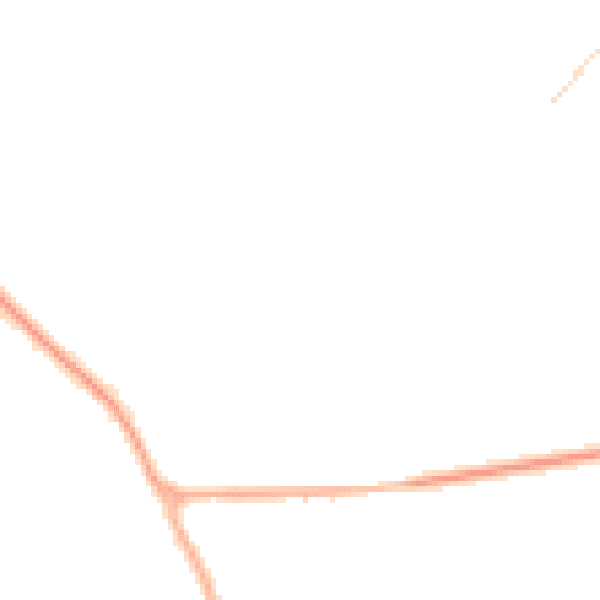 Night-time road noise heatmap for YO12 4NZ