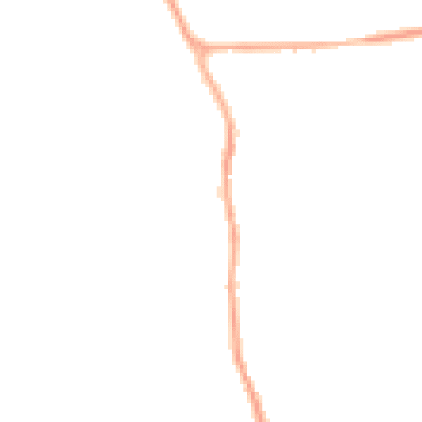 Night-time road noise heatmap for YO12 4QG