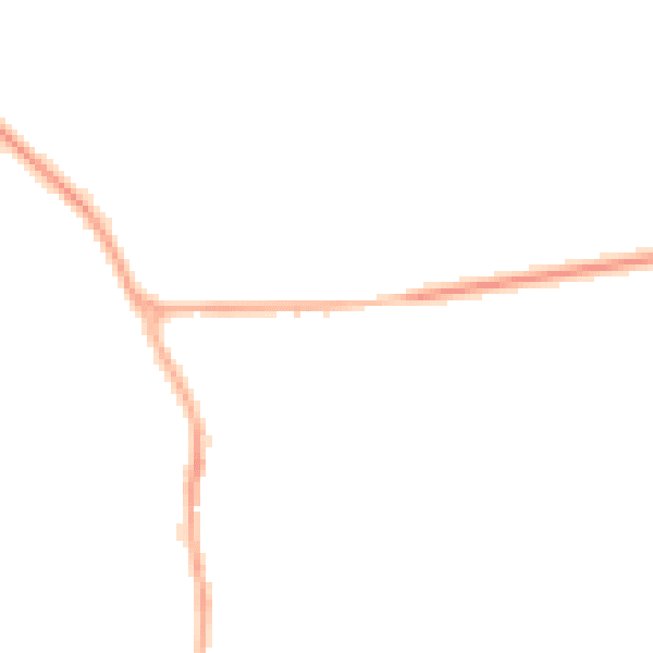 Night-time road noise heatmap for YO12 4QJ