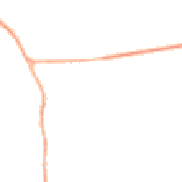 Night-time road noise heatmap for YO12 4QY