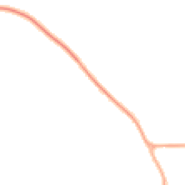 Night-time road noise heatmap for YO12 4RN