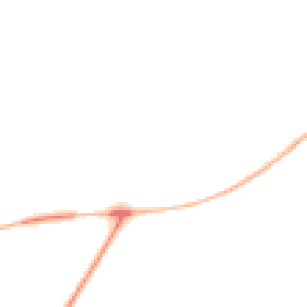 Night-time road noise heatmap for YO12 4SU