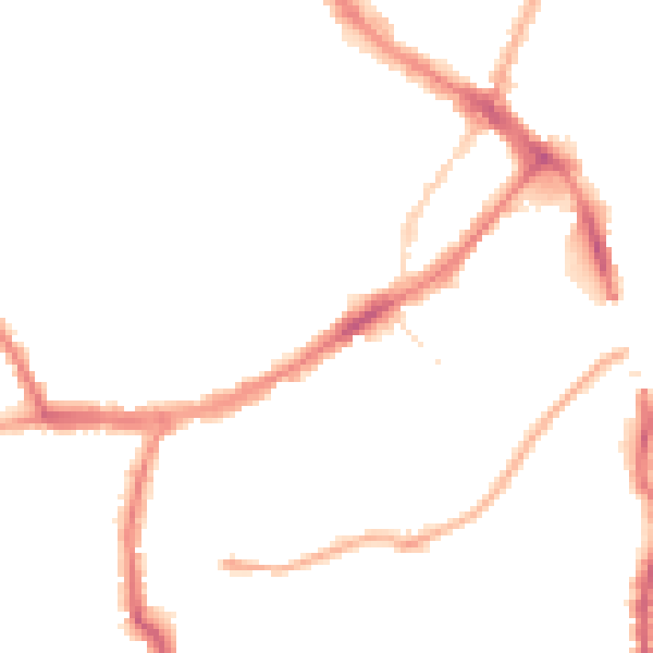 Night-time road noise heatmap for YO12 5EA