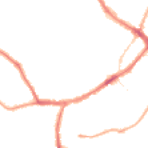 Night-time road noise heatmap for YO12 5ER