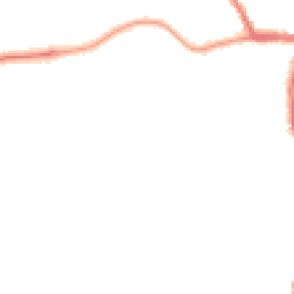 Night-time road noise heatmap for YO12 5LX
