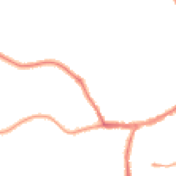 Night-time road noise heatmap for YO12 5QR