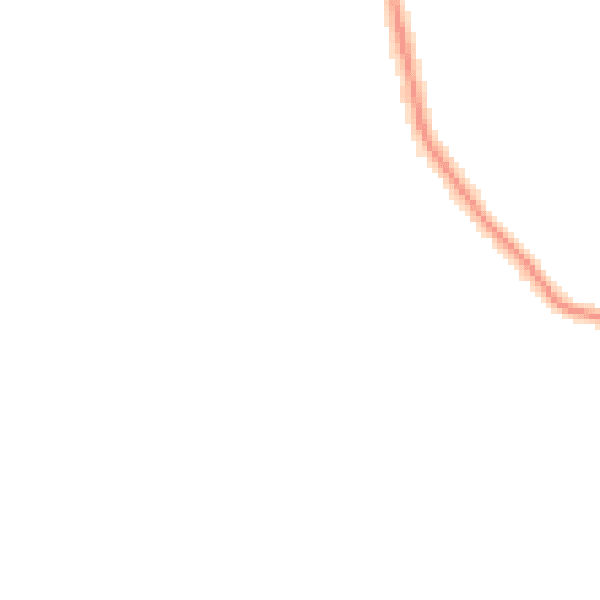 Night-time road noise heatmap for YO12 6DA