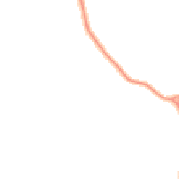 Night-time road noise heatmap for YO12 6JZ