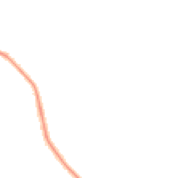 Night-time road noise heatmap for YO12 6PZ