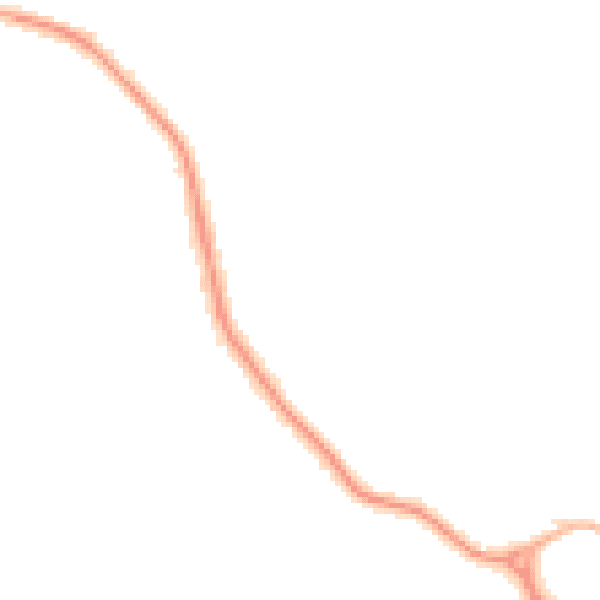 Night-time road noise heatmap for YO12 6QQ