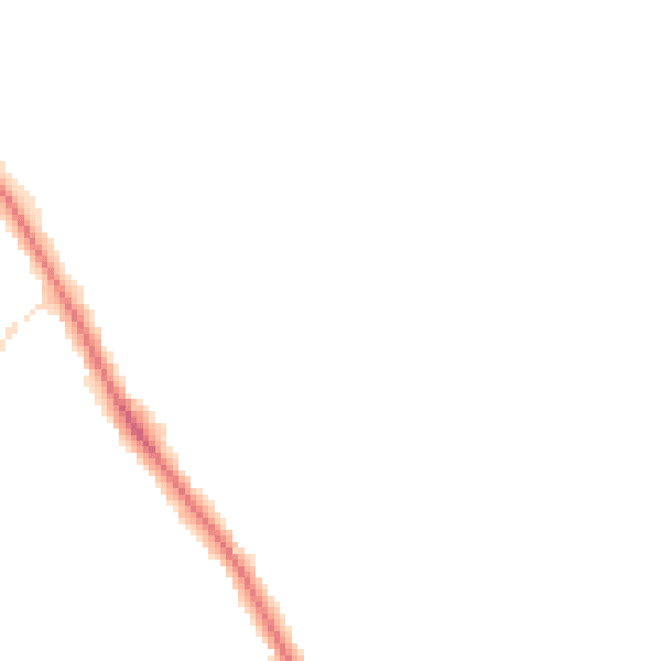 Night-time road noise heatmap for YO12 6SH