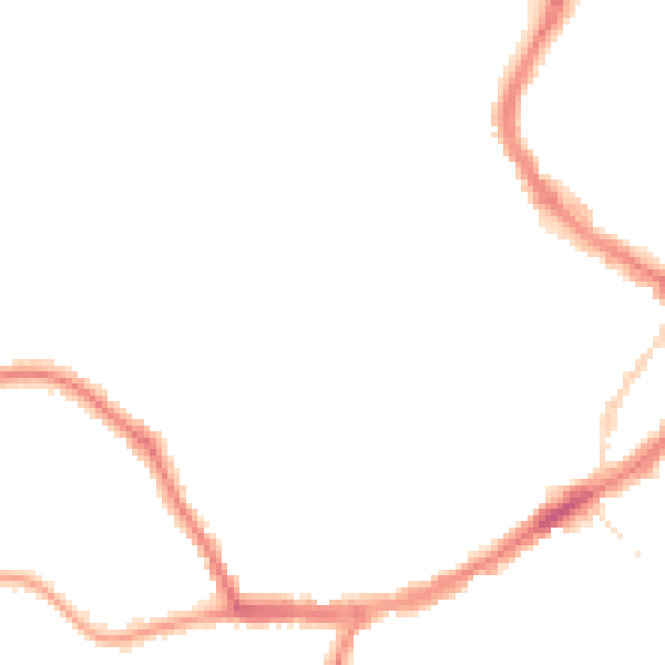Night-time road noise heatmap for YO12 7DH