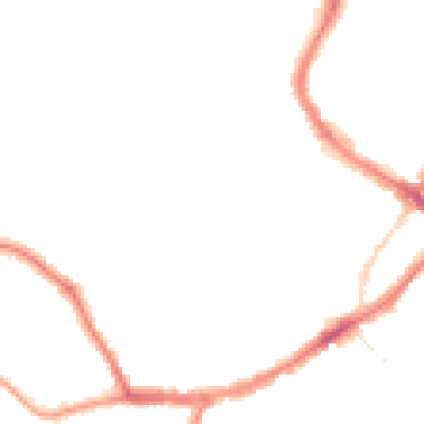 Night-time road noise heatmap for YO12 7DR