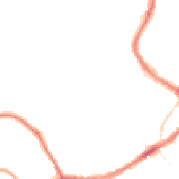 Night-time road noise heatmap for YO12 7DW