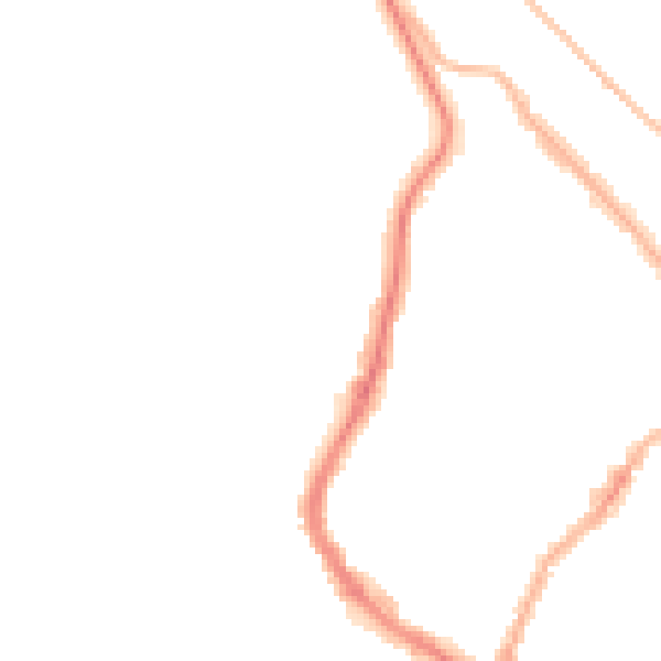 Night-time road noise heatmap for YO12 7NF