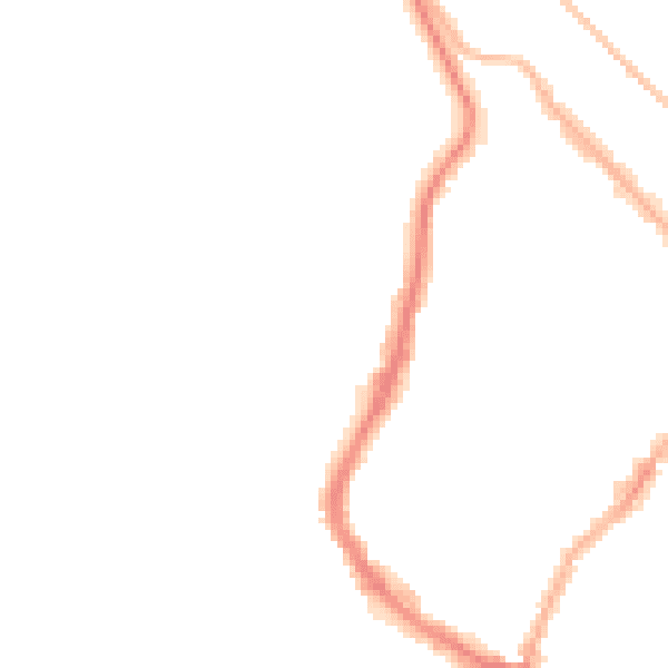 Night-time road noise heatmap for YO12 7NG
