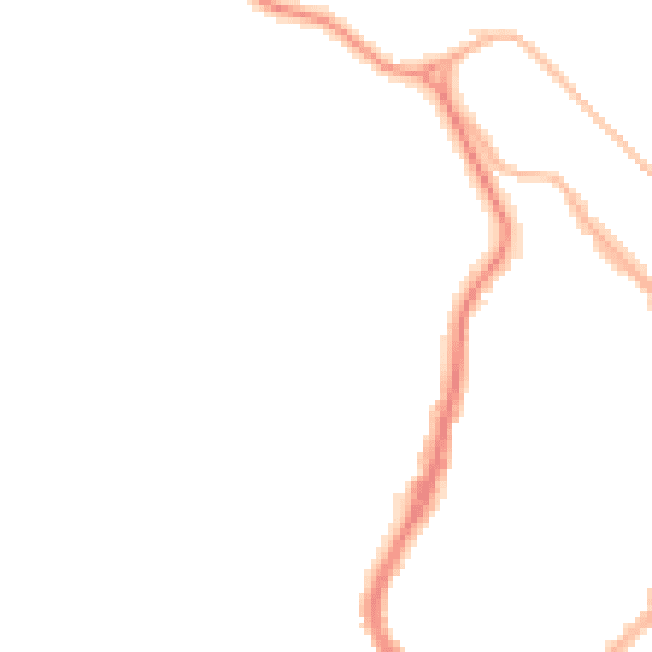 Night-time road noise heatmap for YO12 7NQ