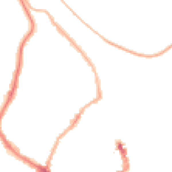 Night-time road noise heatmap for YO12 7PR