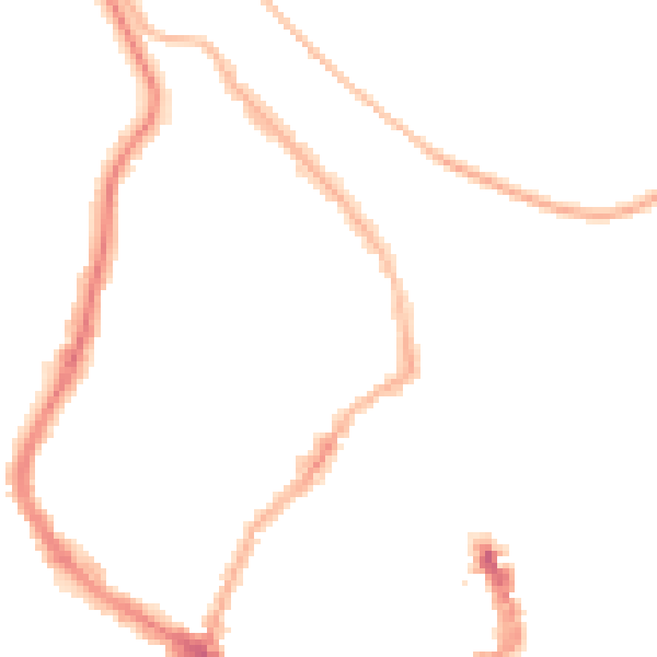 Night-time road noise heatmap for YO12 7PW