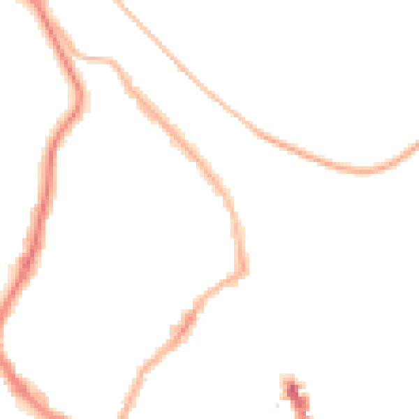 Night-time road noise heatmap for YO12 7QA