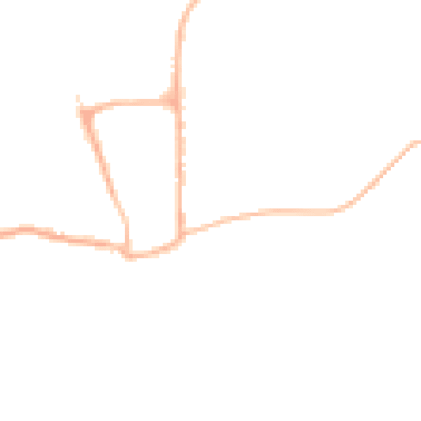 Night-time road noise heatmap for YO15 1AD
