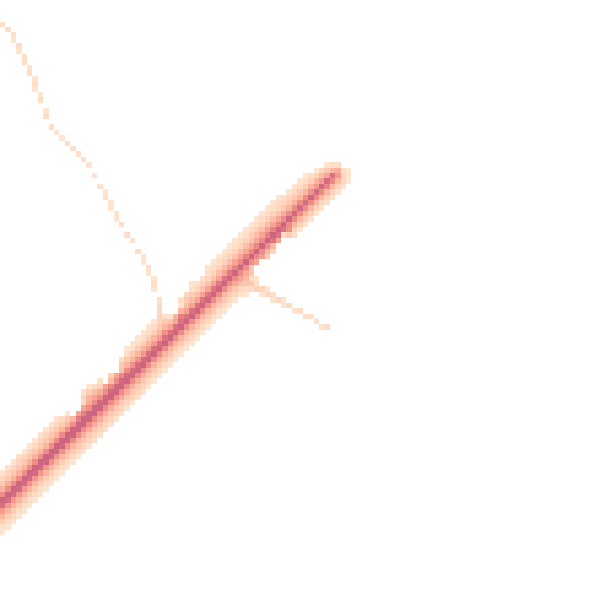 Daytime road noise heatmap for YO15 1BE