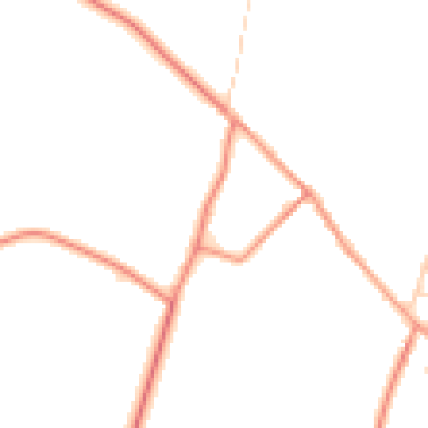 Daytime road noise heatmap for YO15 1DH