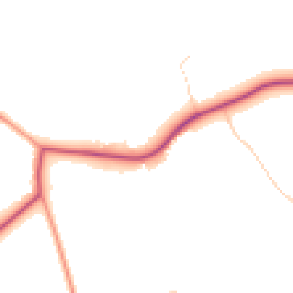 Daytime road noise heatmap for YO15 1DU