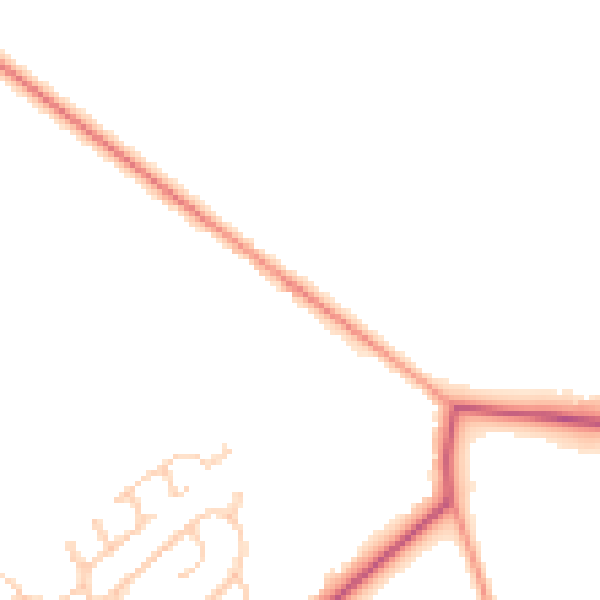 Daytime road noise heatmap for YO15 1DX
