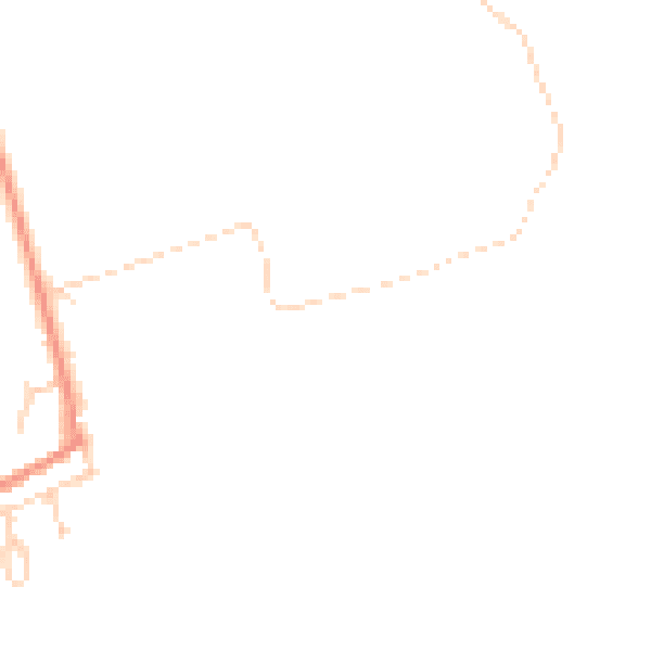 Daytime road noise heatmap for YO15 1EB