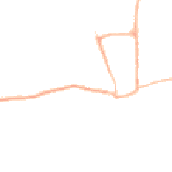 Night-time road noise heatmap for YO15 1PZ