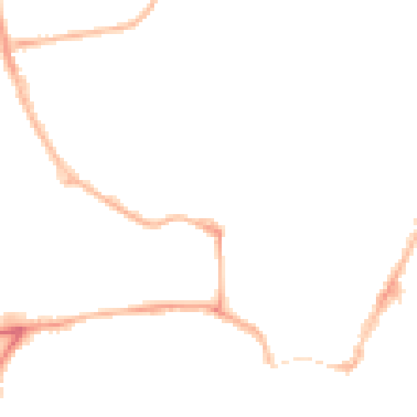 Night-time road noise heatmap for YO15 2AH