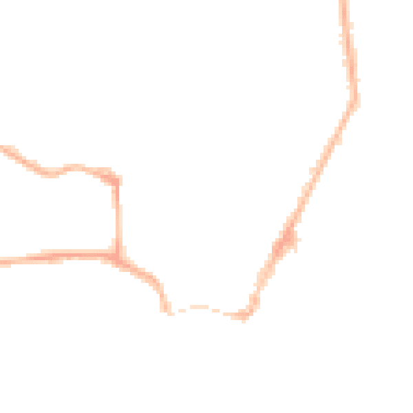 Night-time road noise heatmap for YO15 2DZ